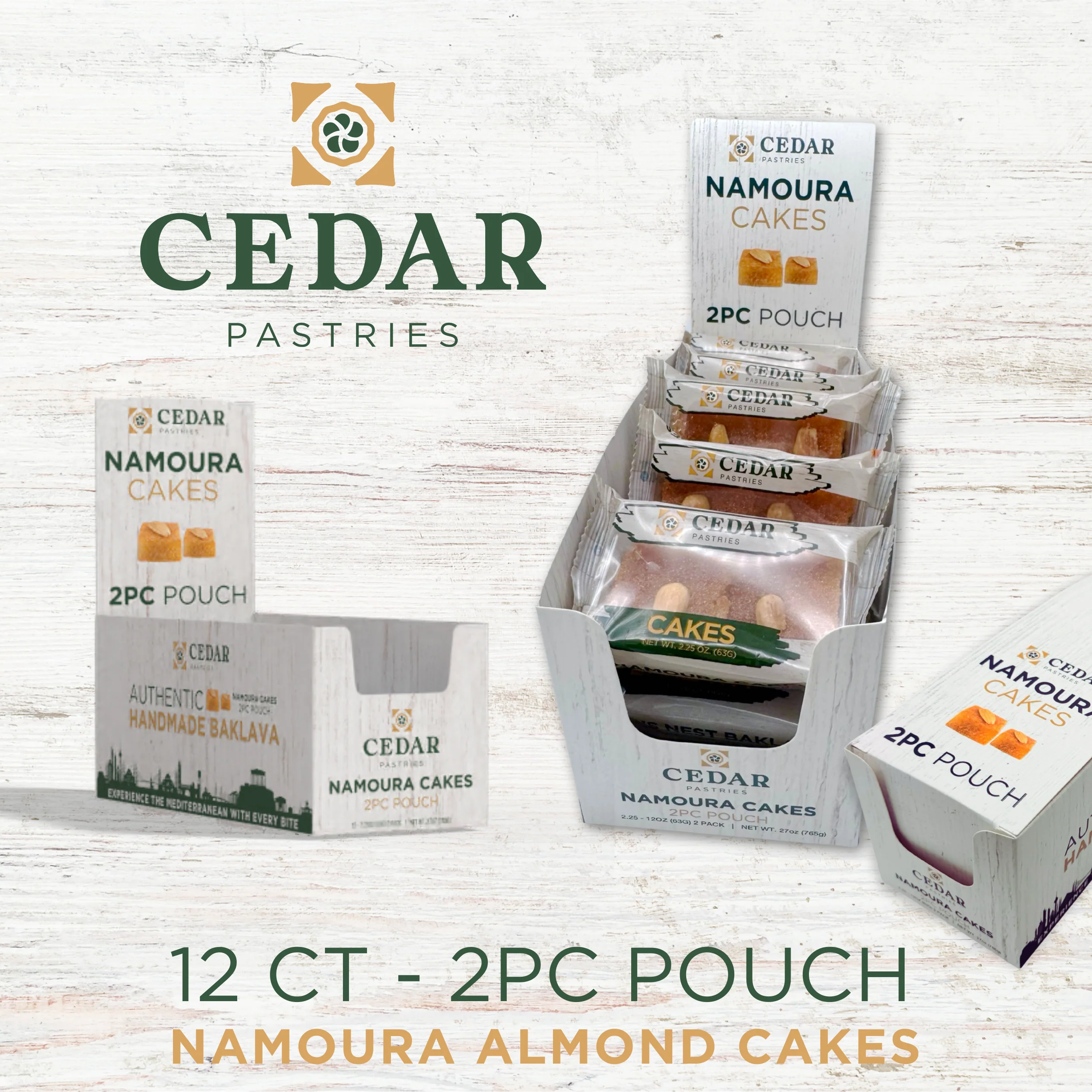 Single Serve Namoura Cakes 2-Pack (Case of 12) - Image 4