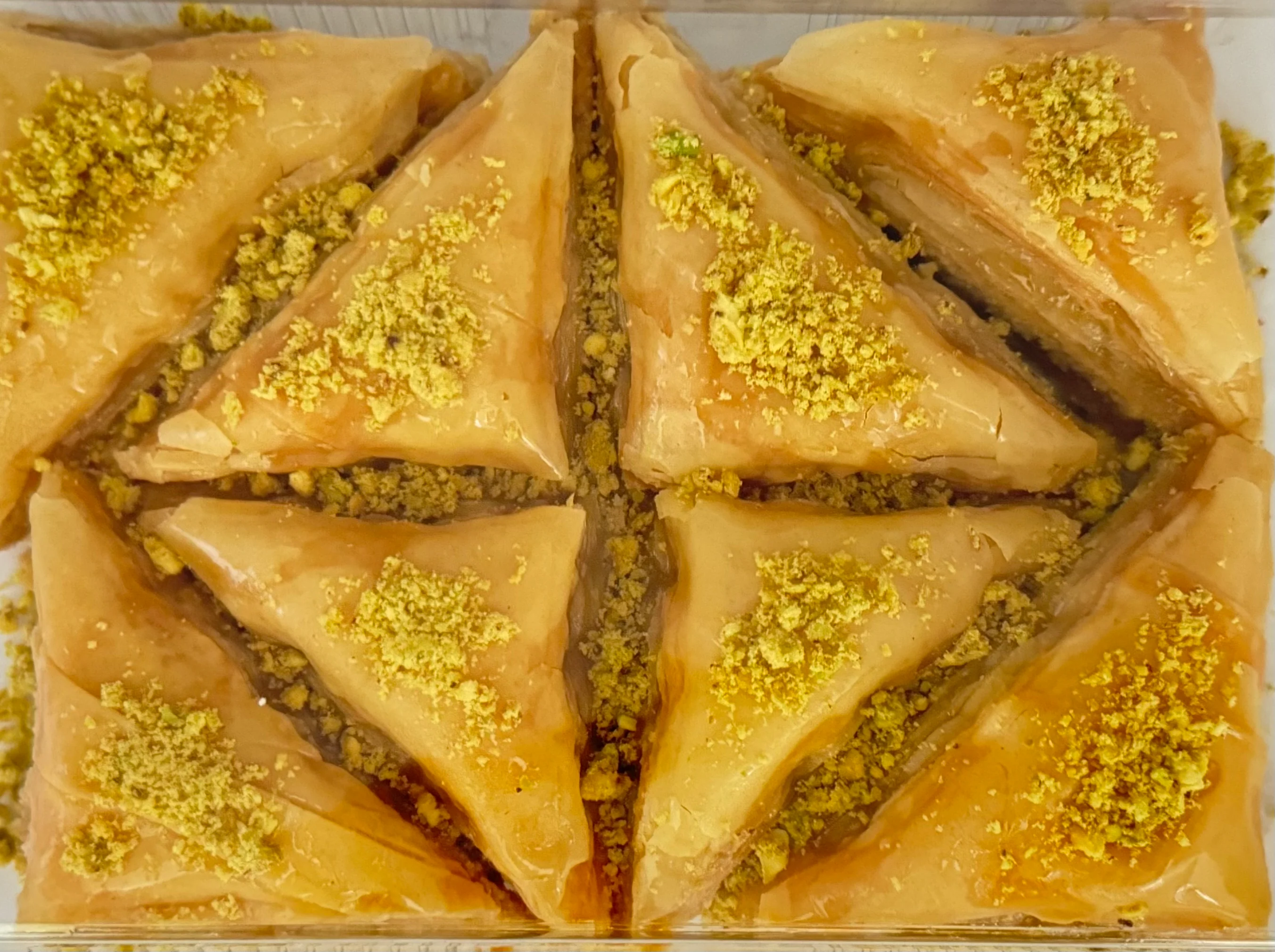 Cedar Pastries Traditional Mediterranean Triangle Baklava (Large) - Image 3